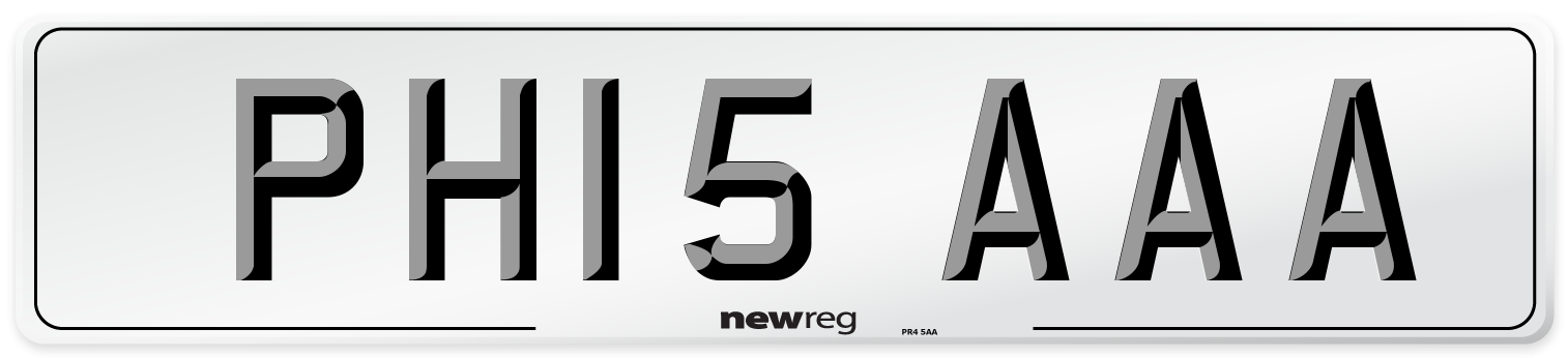 PH15 AAA Number Plate from New Reg
